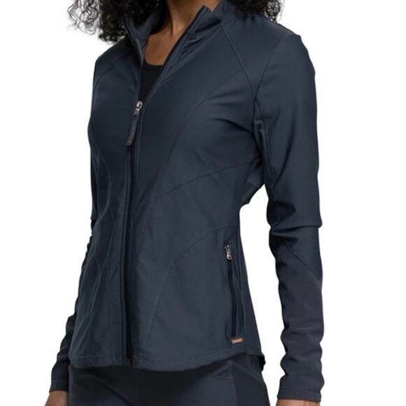 Cherokee Form Women's Zip Front Scrub Jacket CK390 - Picture 2 of 9